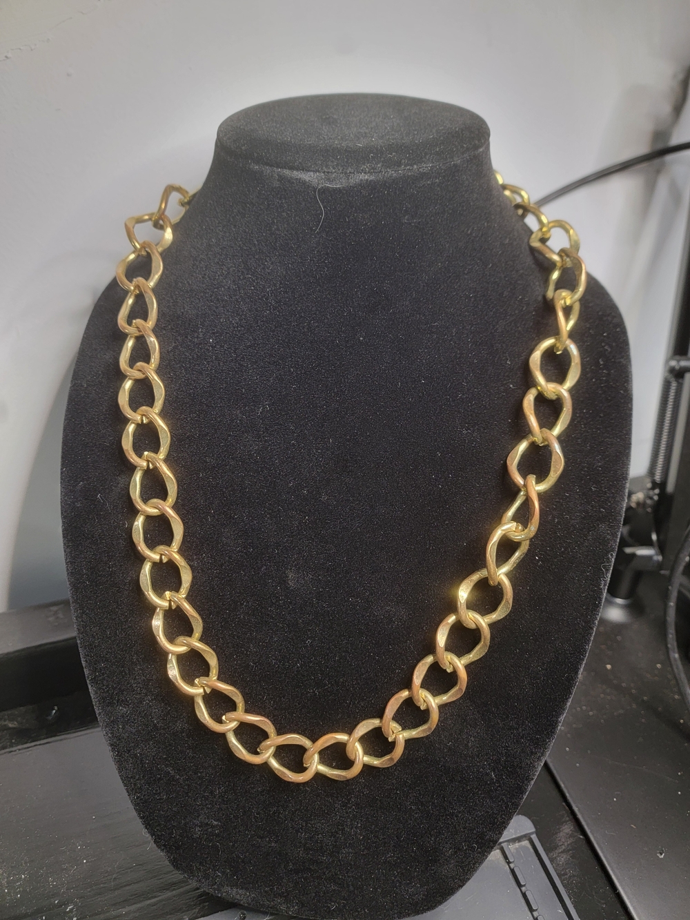 Gold Chain Link Necklace - Brand Unspecified